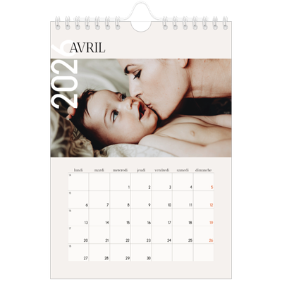 Calendrier photo A5 — Superposition [Avril]