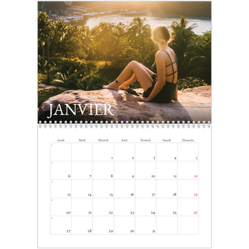 Calendrier photo A4 double — Superposition classique