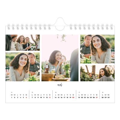 Calendrier photo A5 — Arrangements photo [Avril]