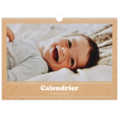 Calendrier photo A3 — Chronique de l'année [couverture]