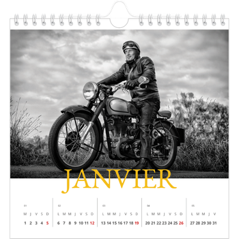 Calendrier photo carré — Style héritage