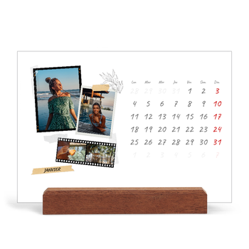 Calendrier de bureau support bois - paysage — Esprit scrapbook