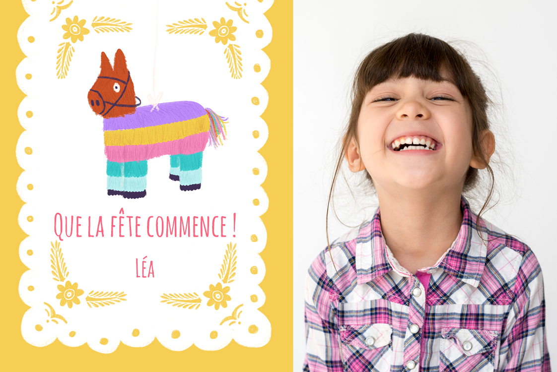 Cartons d'invitation — Fête de la piñata