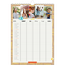 Calendrier familial A4 — Agenda rustique - Famille de 5 [Avril]