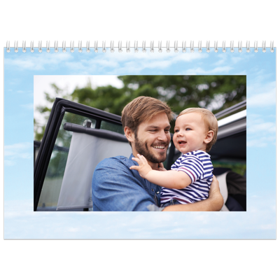 Calendrier photo A4 double (30 x 40 cm) — La tête dans les nuasges [couverture]