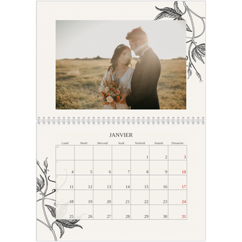 Calendrier photo A4 double — Encre & lierre