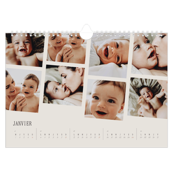 Calendrier photo A4 — Souvenirs en mouvement