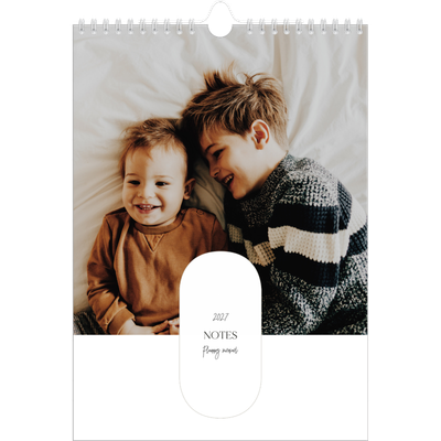 Calendrier familial A4 — Agenda une ébauche - Famille de 5 [couverture]