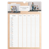 Calendrier familial A3 — Agenda kraft - Famille de 5 [Mars]