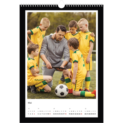 A3 Calendrier annuel — Cadre noir [couverture]