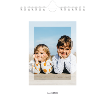 Calendrier photo A5 — Cadre clair [couverture]