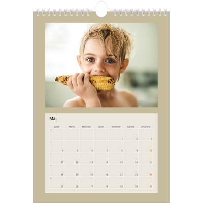 Calendrier photo A4 (20 x 30 cm) — Terracotta [couverture]