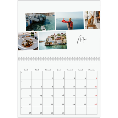 Calendrier photo A4 double (30 x 40 cm) — Escapade citadine [Mai]