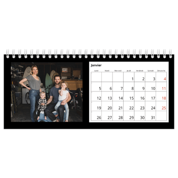 Calendrier de bureau — Bodures noires