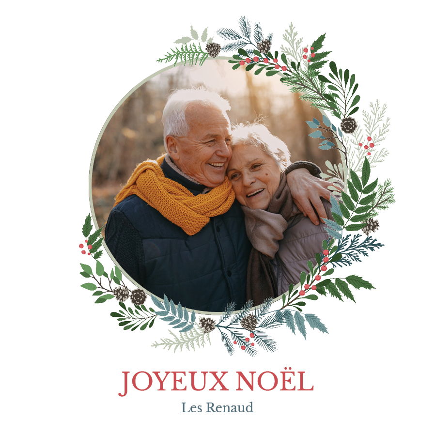 Faire-part & Cartes — Couronne hivernale