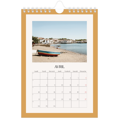 Calendrier photo A5 — Couleurs classiques [Avril]