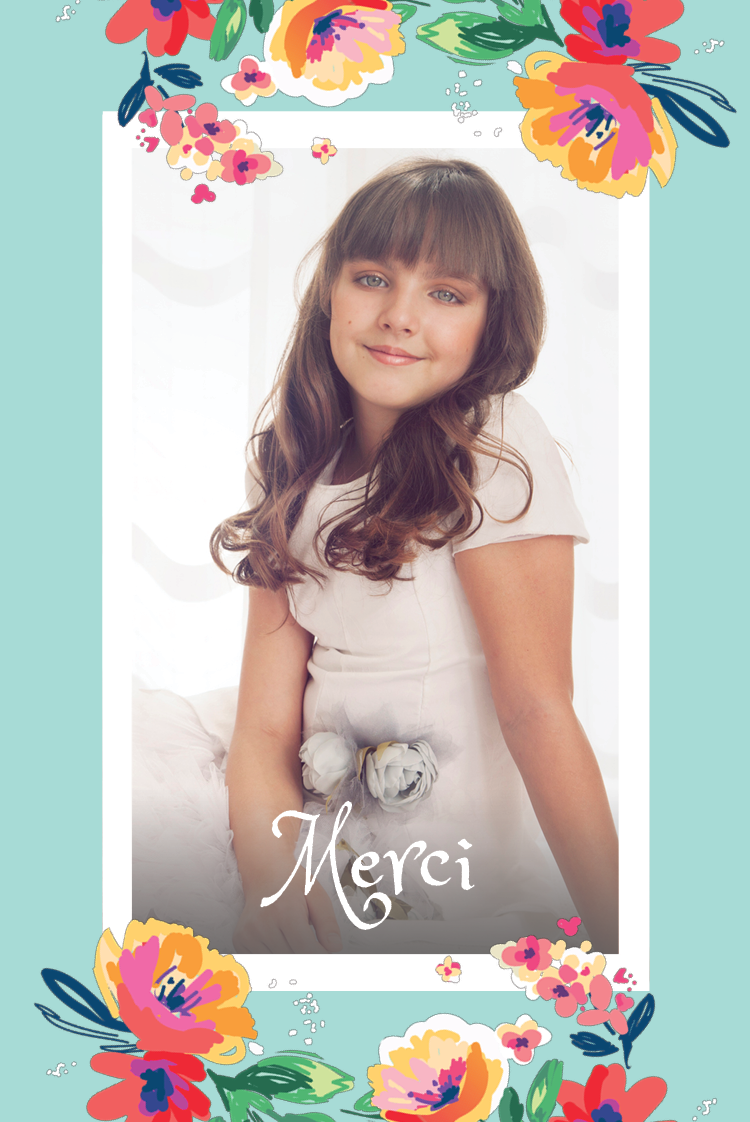 Carte de remerciement — Jolies fleurs