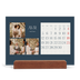 Calendrier de bureau support bois - paysage   — Ardoise et sérifs [Avril]
