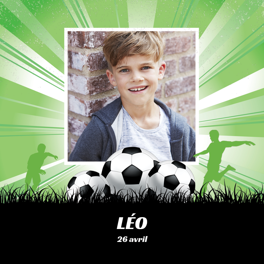 Cartons d'invitation — Star du foot