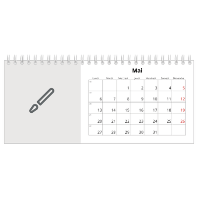 Calendrier de bureau — Créez votre produit [couverture]