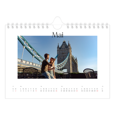 Calendrier photo A5 — Mon carnet de voyage [Mai]
