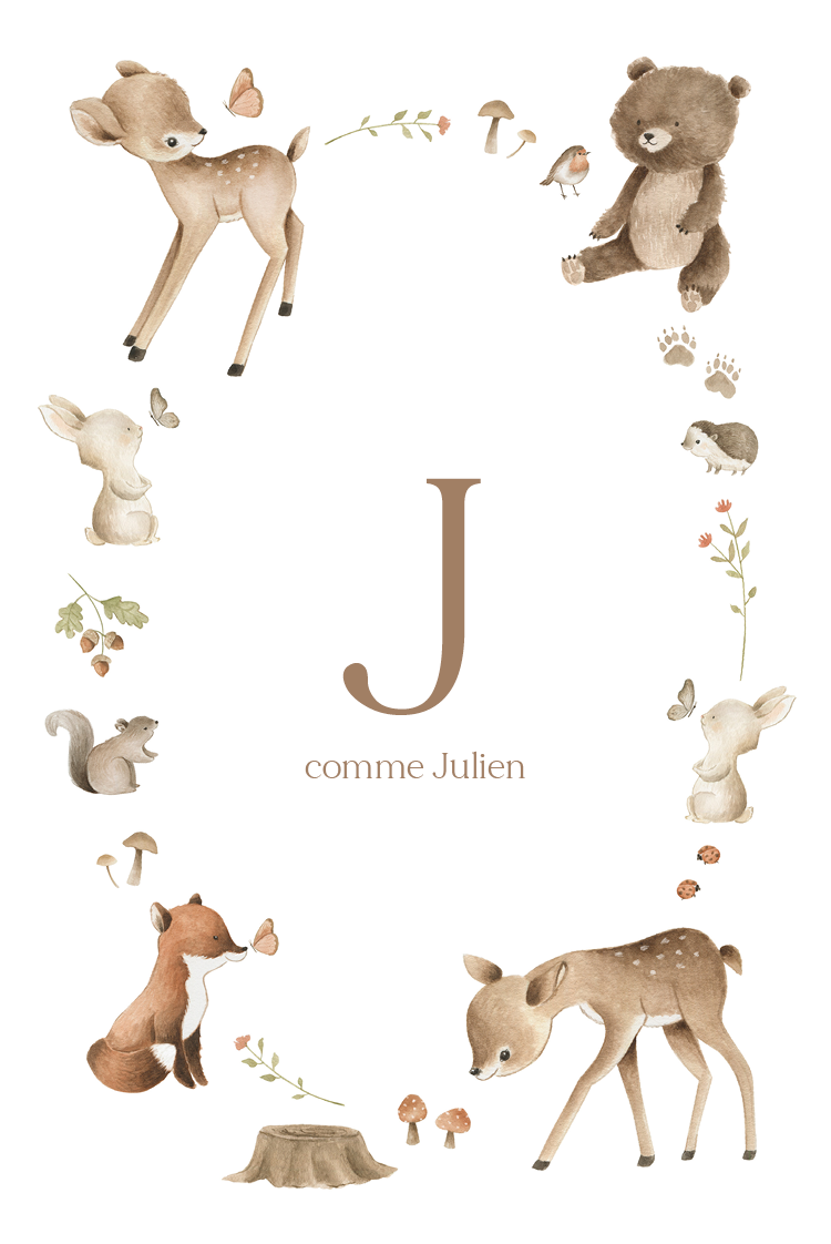 Cartons d'invitation — Forêt enchantée