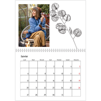 Calendrier photo A4 double — Herbier