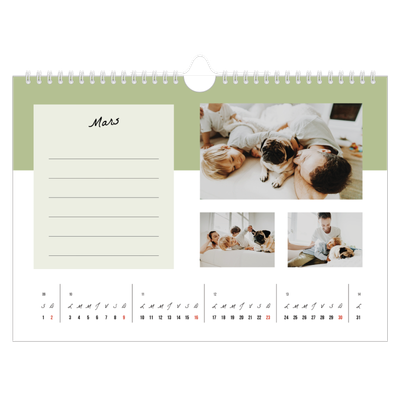 Calendrier photo A4 — Agenda 'To Do' list [Mars]