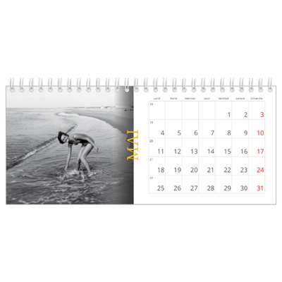 Calendrier de bureau — Style héritage [couverture]