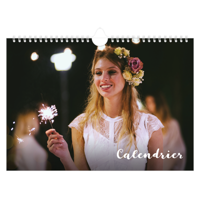 Calendrier photo A4 — Superposition pinceau [couverture]