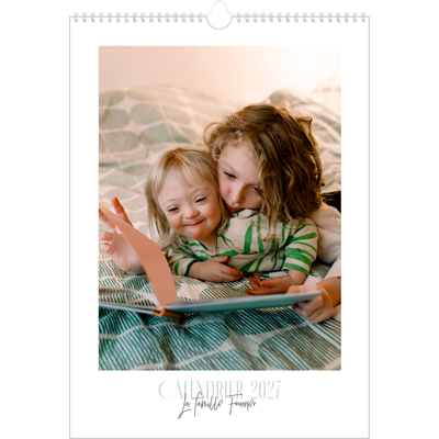 A3 Calendrier annuel — Mix de typographies [couverture]