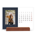 Calendrier de bureau support bois - paysage   — Bleu de Prusse [Mars]