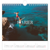 Calendriers annuels carré — Évasion sans fin [Février]