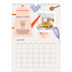 Calendrier photo A4 (20 x 30 cm) — Une année de recettes [Janvier]