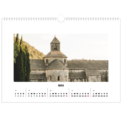 Calendrier photo A3 — Simple photo [couverture]