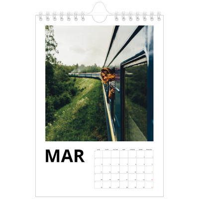 Calendrier photo A5 — Espace blanc [Mars]