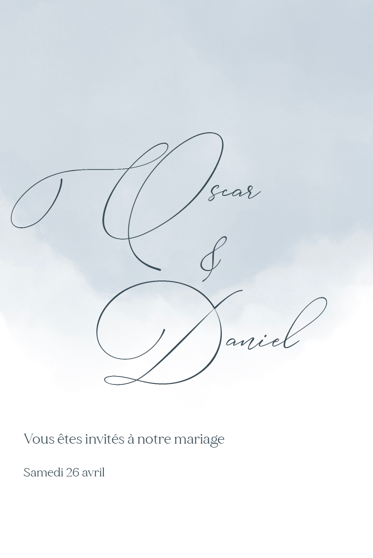 Cartons d'invitation — Aquarelle abstraite