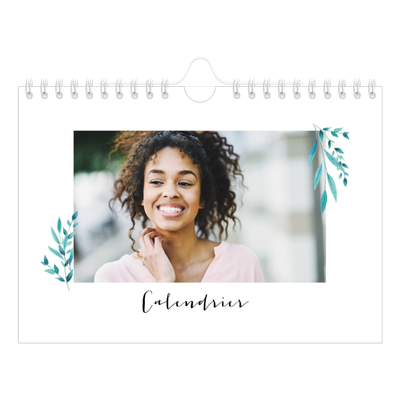 Calendrier photo A5 — Ornements aquarelle [couverture]
