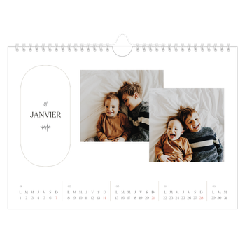 Calendrier photo A4 — Une ébauche