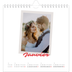 Calendriers annuels carré — Signature carmin [Janvier]