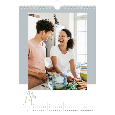 Calendrier photo A4 (20 x 30 cm) — Palette naturelle [couverture]