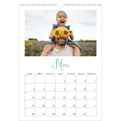 A3 Calendrier annuel — Bienvenu au monde [couverture]