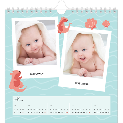 Calendriers annuels carré — Mes petits animaux [couverture]