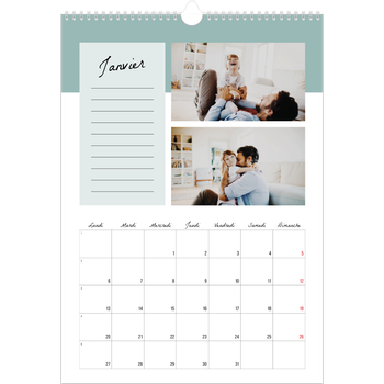 Calendrier photo A3 — Agenda 'To Do' list