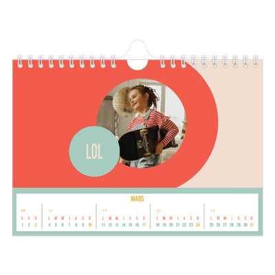 Calendrier photo A5 — Fun et moderne [Mars]