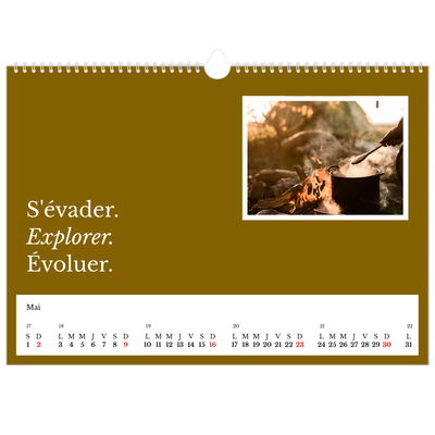 Calendrier photo A3 — Terre éditoriale [Mai]