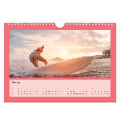 Calendrier photo A4 — Un monde en couleur [Février]