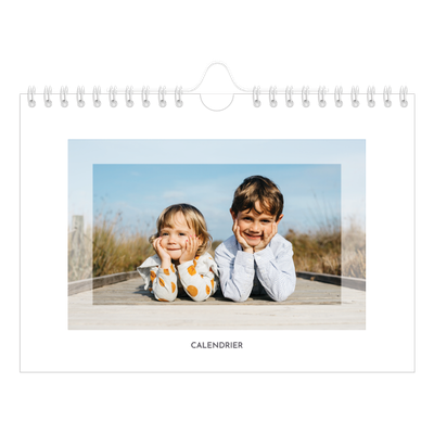 Calendrier photo A5 — Cadre clair [couverture]