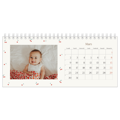 Calendrier de bureau — Cerise sur le bonheur [Mars]