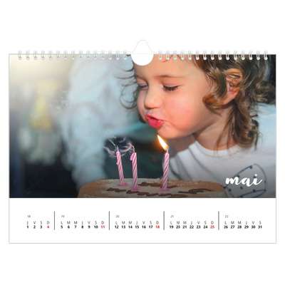 Calendrier photo A4 — Superposition pinceau [couverture]